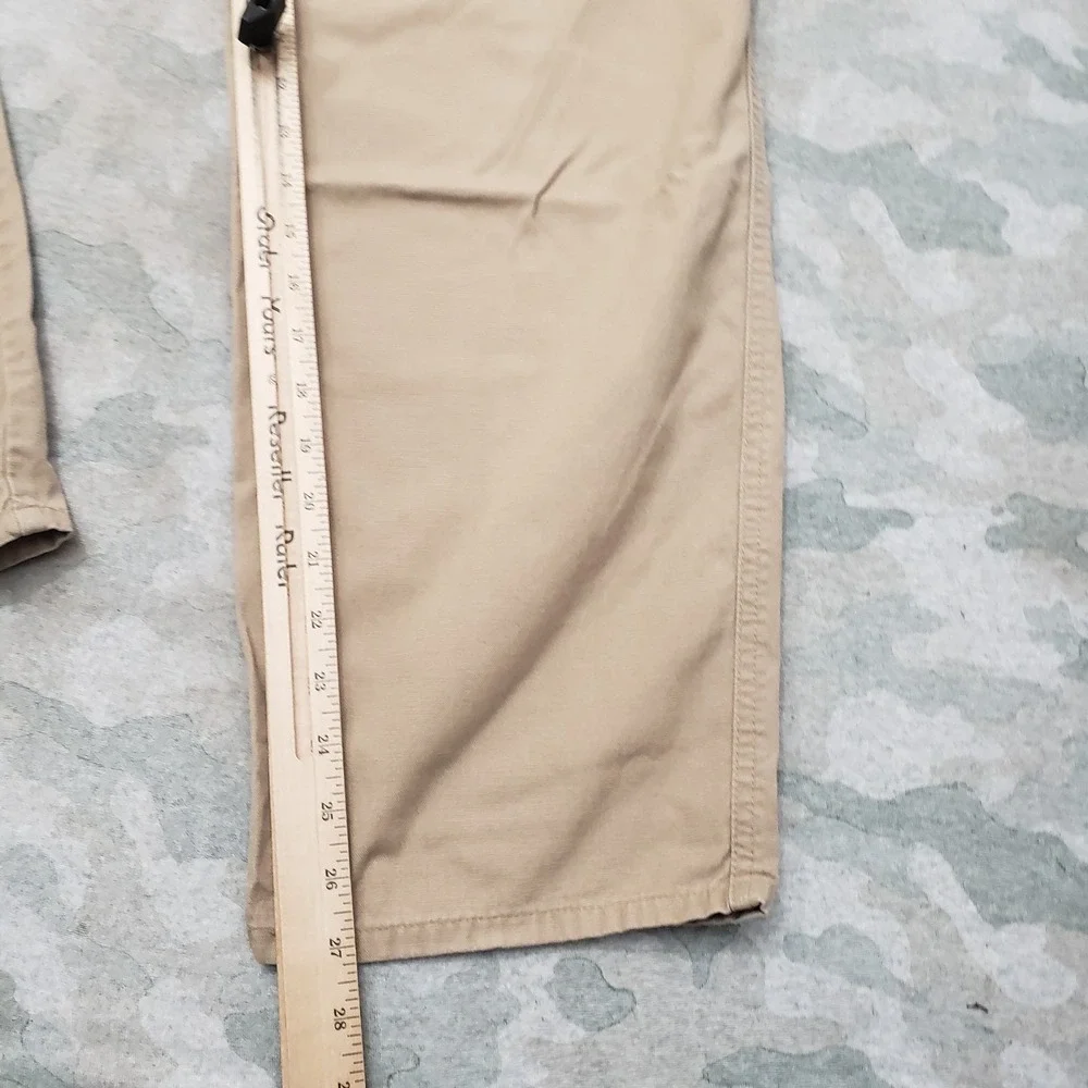 Vintage Levi's Dockers Pants 36x30‎ Tan Straight Leg Elastic Waist Pockets